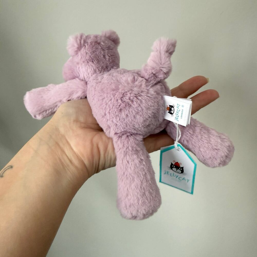 AUTHENTIC Jellycat Smudge Hippo Tiny NWT - Fast Shipping! - Picture 4 of 8